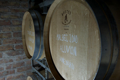 Aluvion Vineyards wine barrels